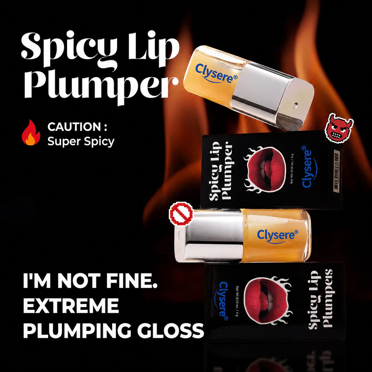 Spicy Lip Plumper — Fuller-Looking Lip Plumper Gloss. Non-Sticky. High-Shine Finish