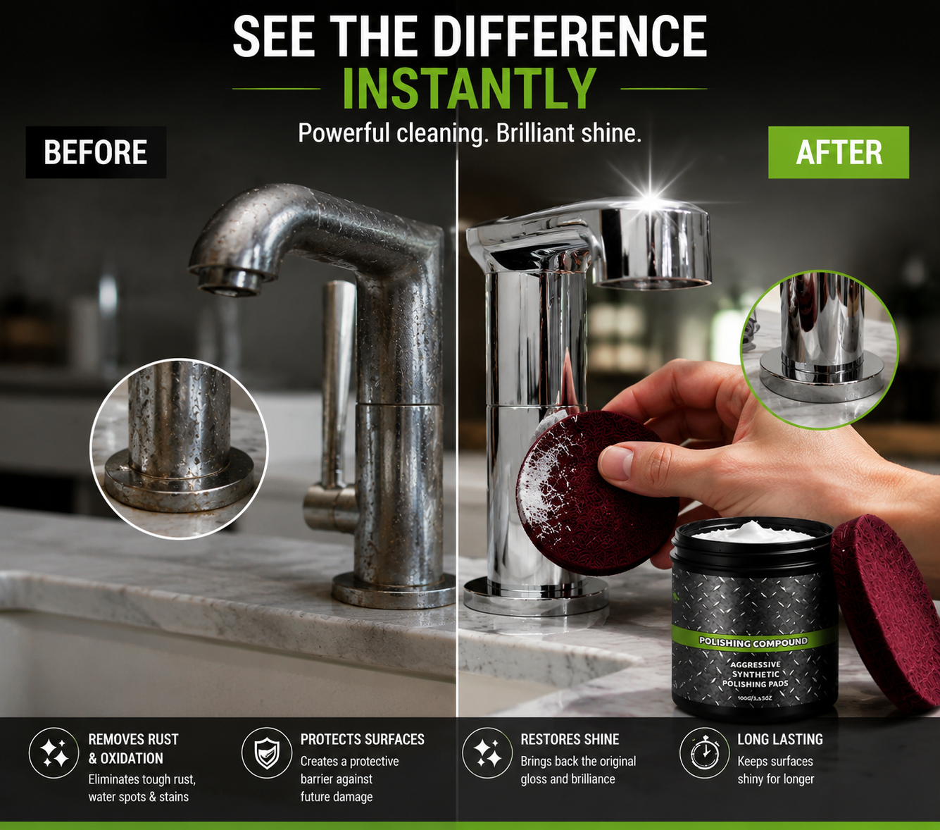 ✅Direct from the manufacturer💥All-in-One Surface Restoration Polish with Pad
