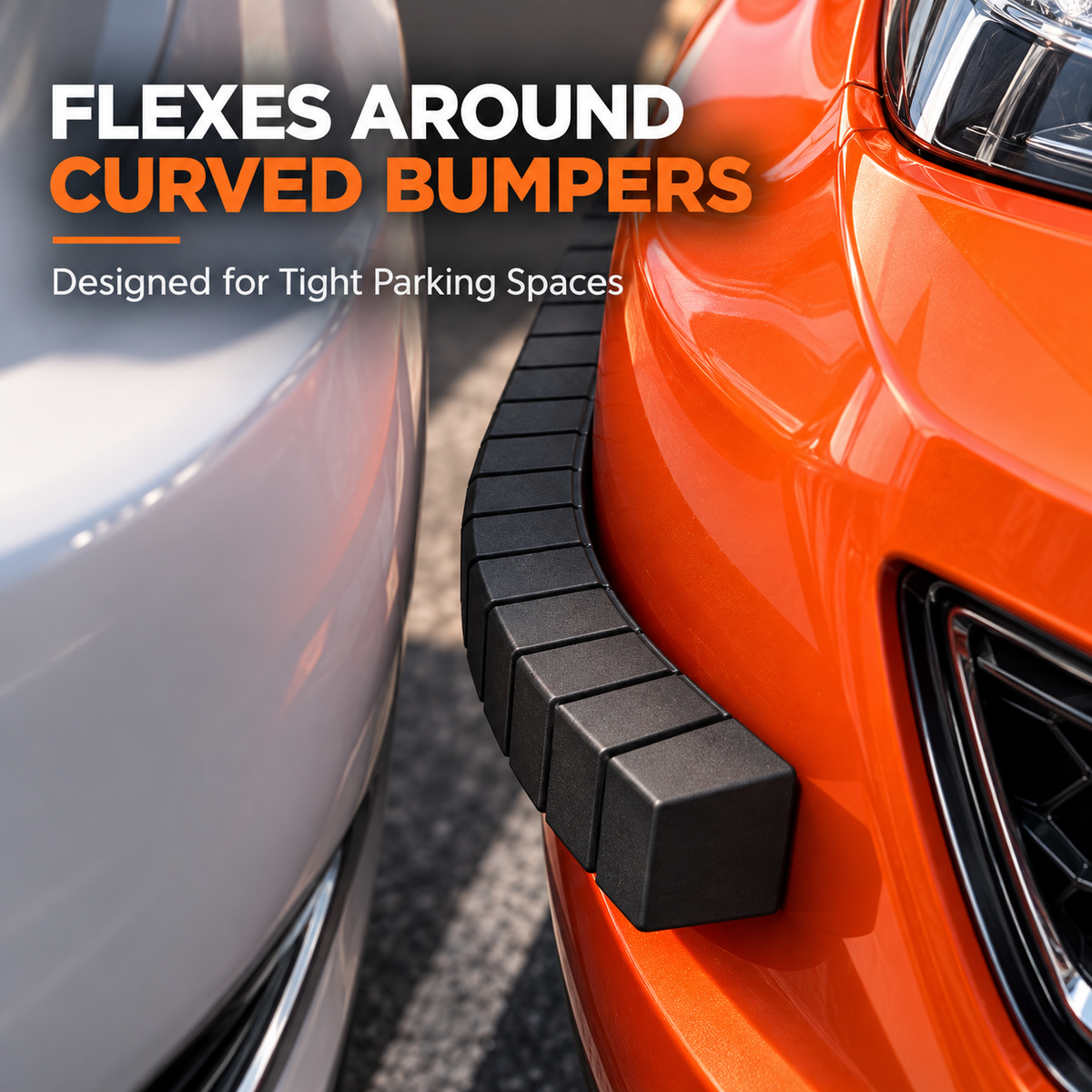 Magnetic Car Bumper Protector – Flexible Segmented Parking Guard for Scratch & Scuff Prevention
