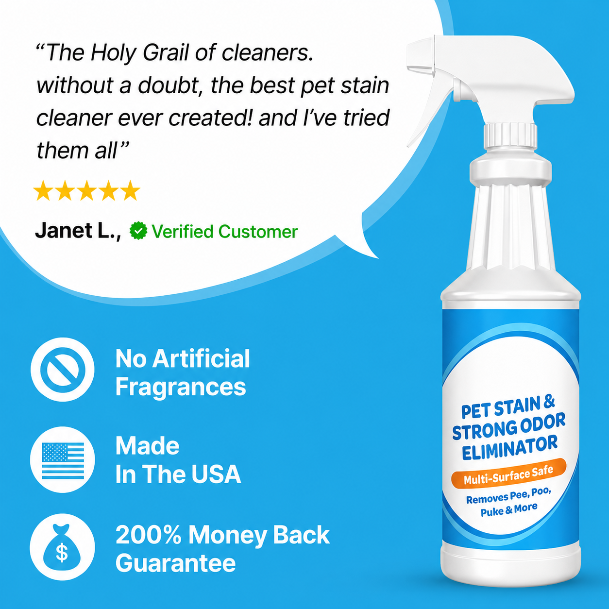 pet stain & strong odor eliminator