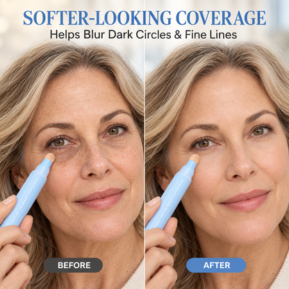 ✨ Flawless-in-Seconds 3-in-1 Concealer Pen – Brighten, Correct & Blur for Fresh, Awake-Looking Eyes