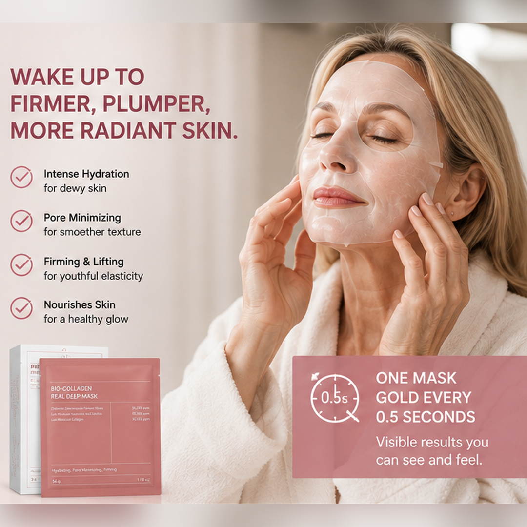 Collagen Mask, Get Glass Skin & Tighten Pores Overnight!