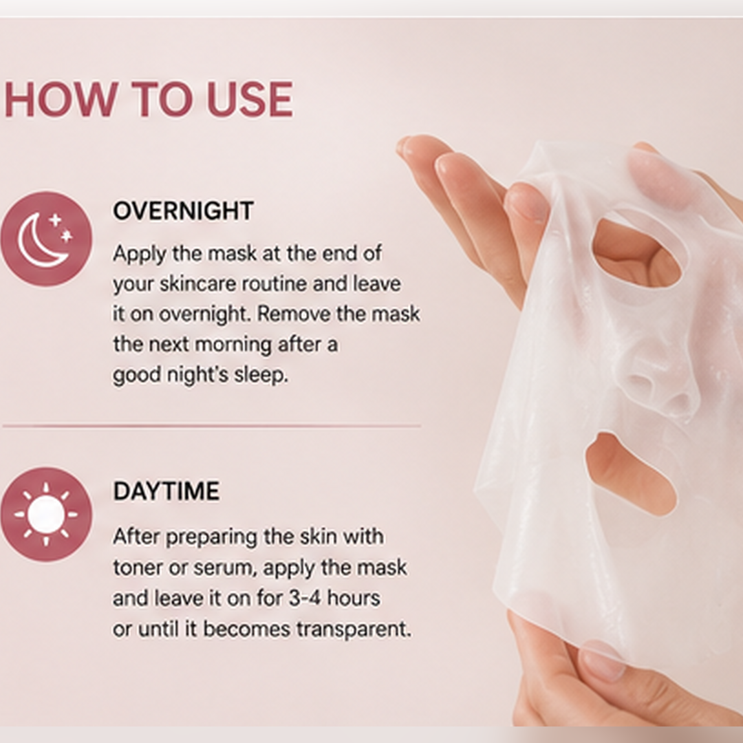 Collagen Mask, Get Glass Skin & Tighten Pores Overnight!