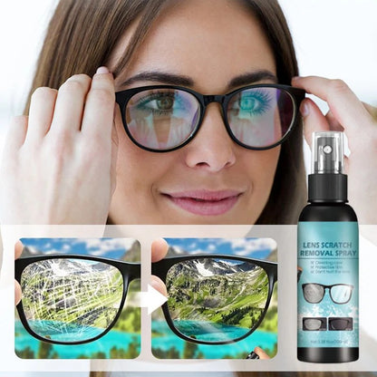 👓40% OFF NOW ! ✨Lens Scratch Repair Spray – Effortlessly buff out fine scratches, restore lens clarity, suitable for glasses, camera lenses & car lights, easy DIY operation🔍