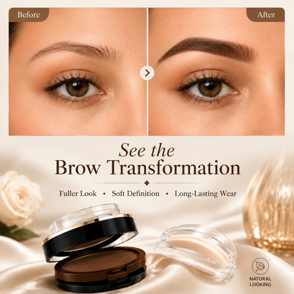 ✨ 2-Color Waterproof Eyebrow Stamp Kit — Symmetrical Brows in Seconds