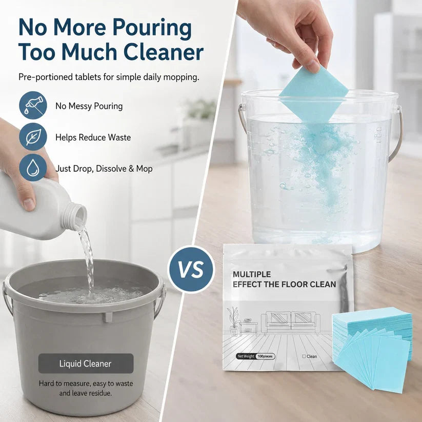 Ultra-Concentrated Floor Cleaning Sheets | Professional-Grade Multi-Surface Care
