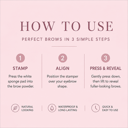 Eyebrow Stamp Kit - Fuller Natural Brows in Seconds