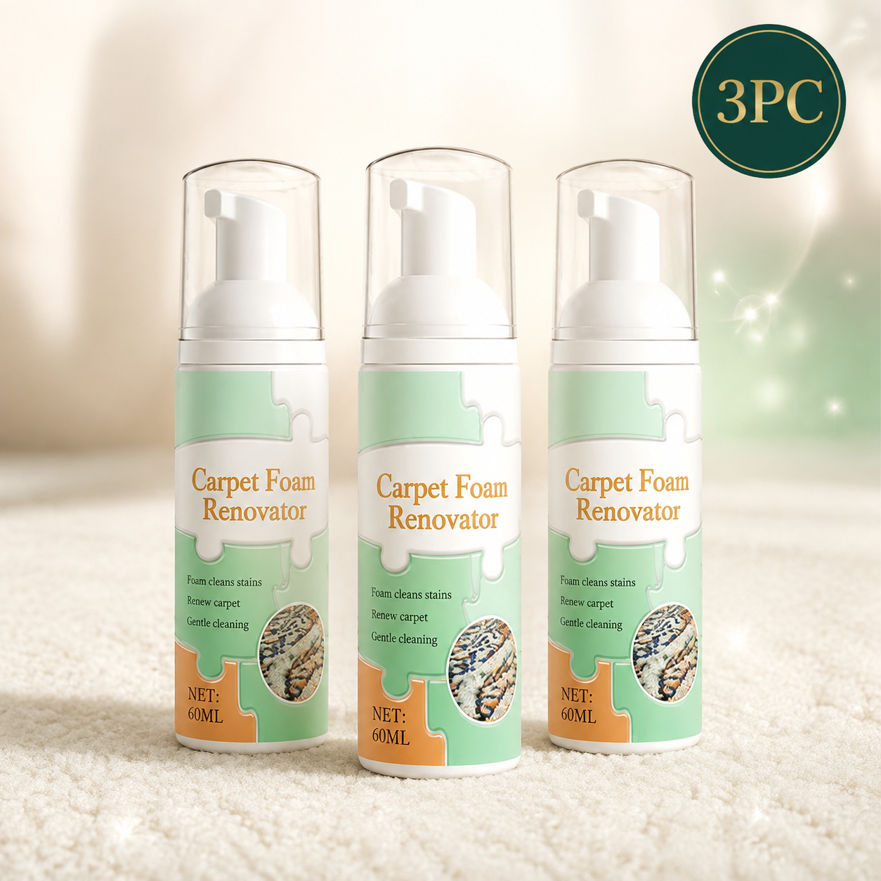 🔥Carpet Foam Stain Remover with Towel🔥