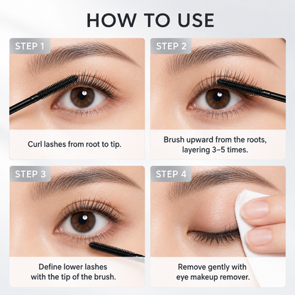 ✨ Waterproof mascara primer and tubular mascara