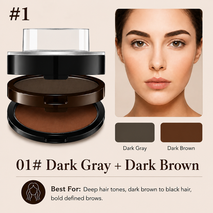 ✨ 2-Color Waterproof Eyebrow Stamp Kit — Symmetrical Brows in Seconds