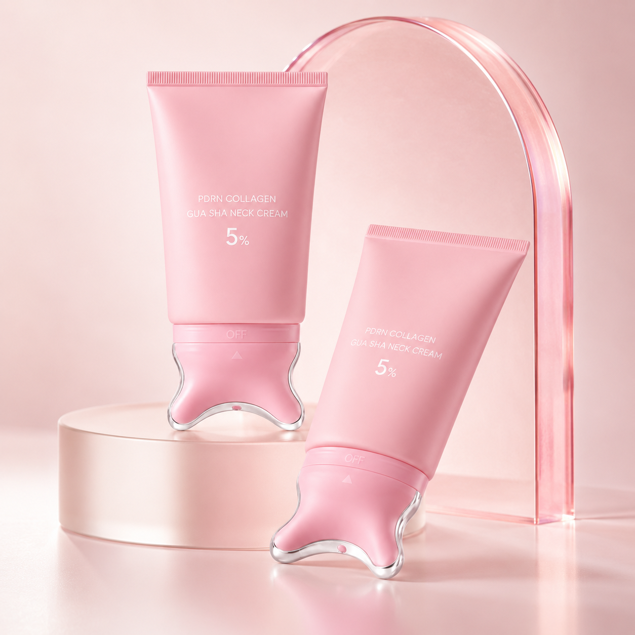 🔥PDRN Collagen Neck Firming Cream with Built-In Gua Sha Applicator🔥