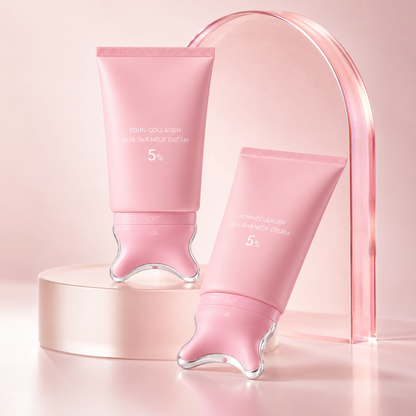 🔥PDRN Collagen Neck Firming Cream with Built-In Gua Sha Applicator🔥