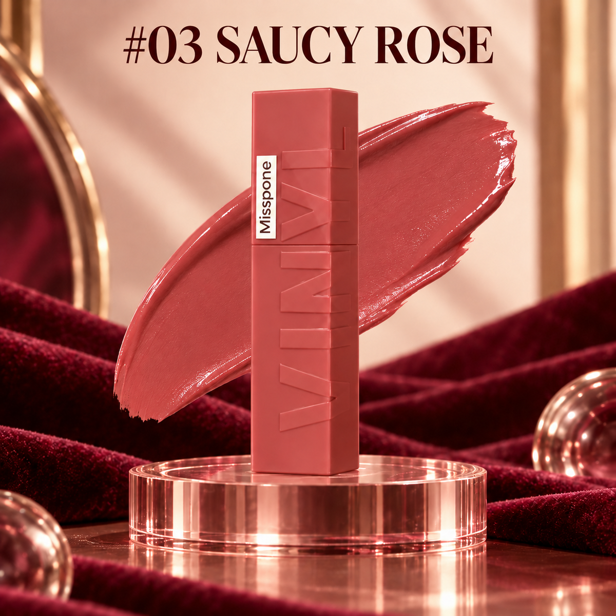 24H Velvet Matte Lip Tint – Waterproof, Transfer-Resistant & Long-Lasting
