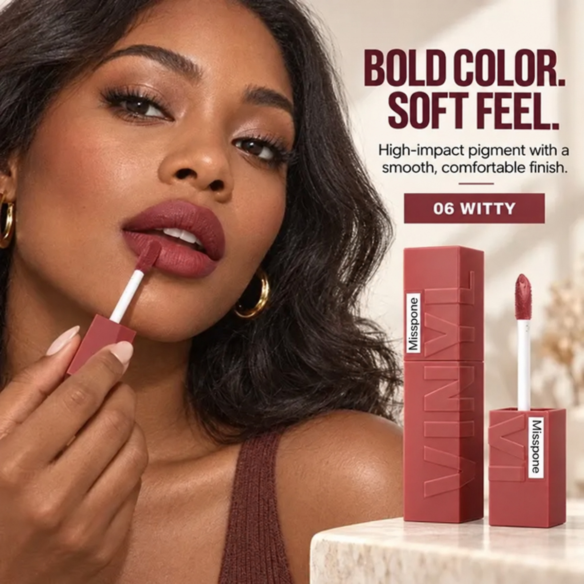 24H Velvet Matte Lip Tint – Waterproof, Transfer-Resistant & Long-Lasting