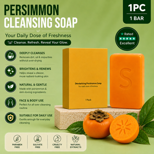 Persimmon Deodorizing Body Soap – Deep Cleansing & Fresh Odor Care