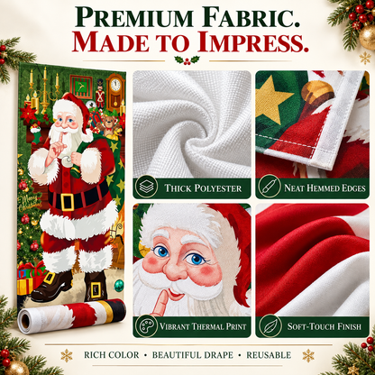 Christmas Door Cover – Premium Full-Door Holiday Decoration, Easy to Hang & Reusable