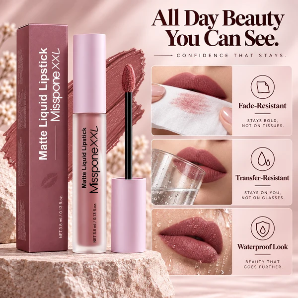 All-Day Velvet Matte Lip Color – Smooth, Bold & Transfer-Resistant