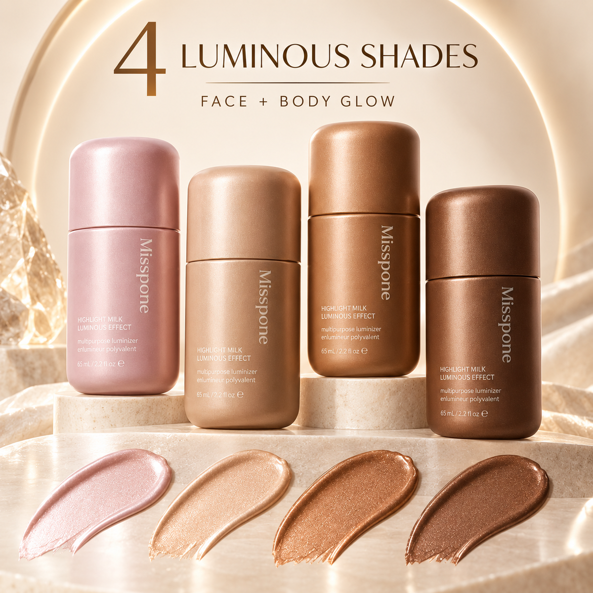 Luminous Face & Body Highlighter Milk – Radiant Glow Illuminator