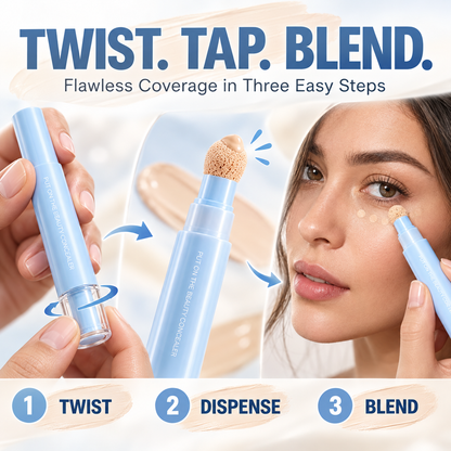 ✨ Flawless-in-Seconds 3-in-1 Concealer Pen – Brighten, Correct & Blur for Fresh, Awake-Looking Eyes