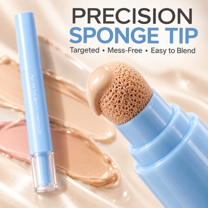 ✨ Flawless-in-Seconds 3-in-1 Concealer Pen – Brighten, Correct & Blur for Fresh, Awake-Looking Eyes