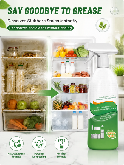 Natural Enzyme Kitchen Cleaner Spray – Fast Grease & Grime Remover