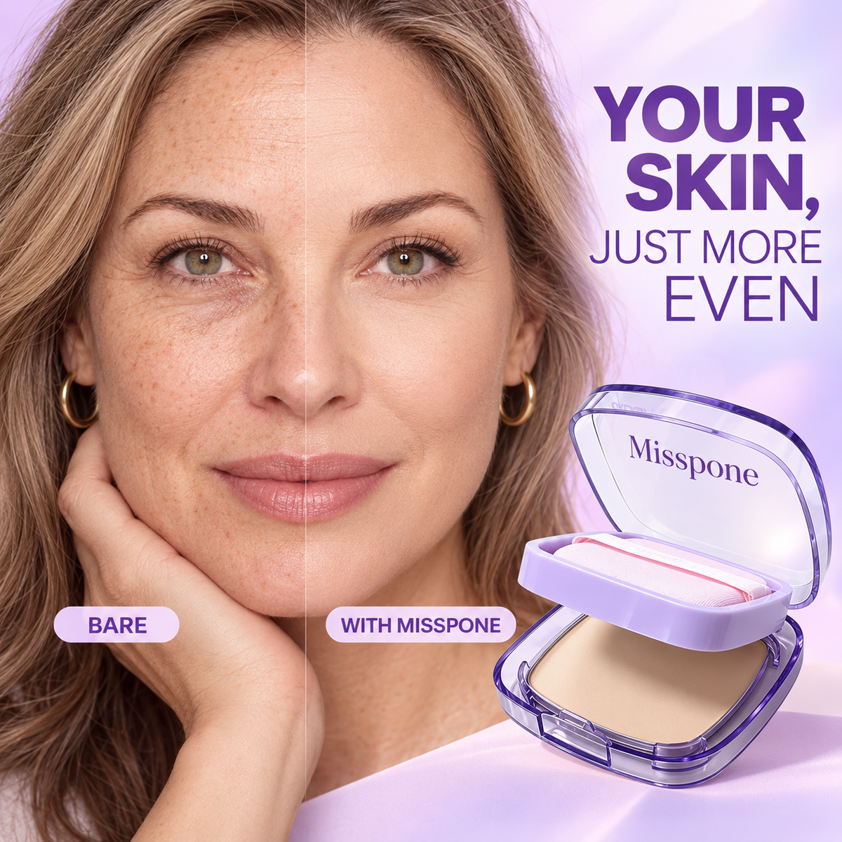 Full Coverage Cream Foundation Compact – Waterproof Long-Wear Flawless Finish