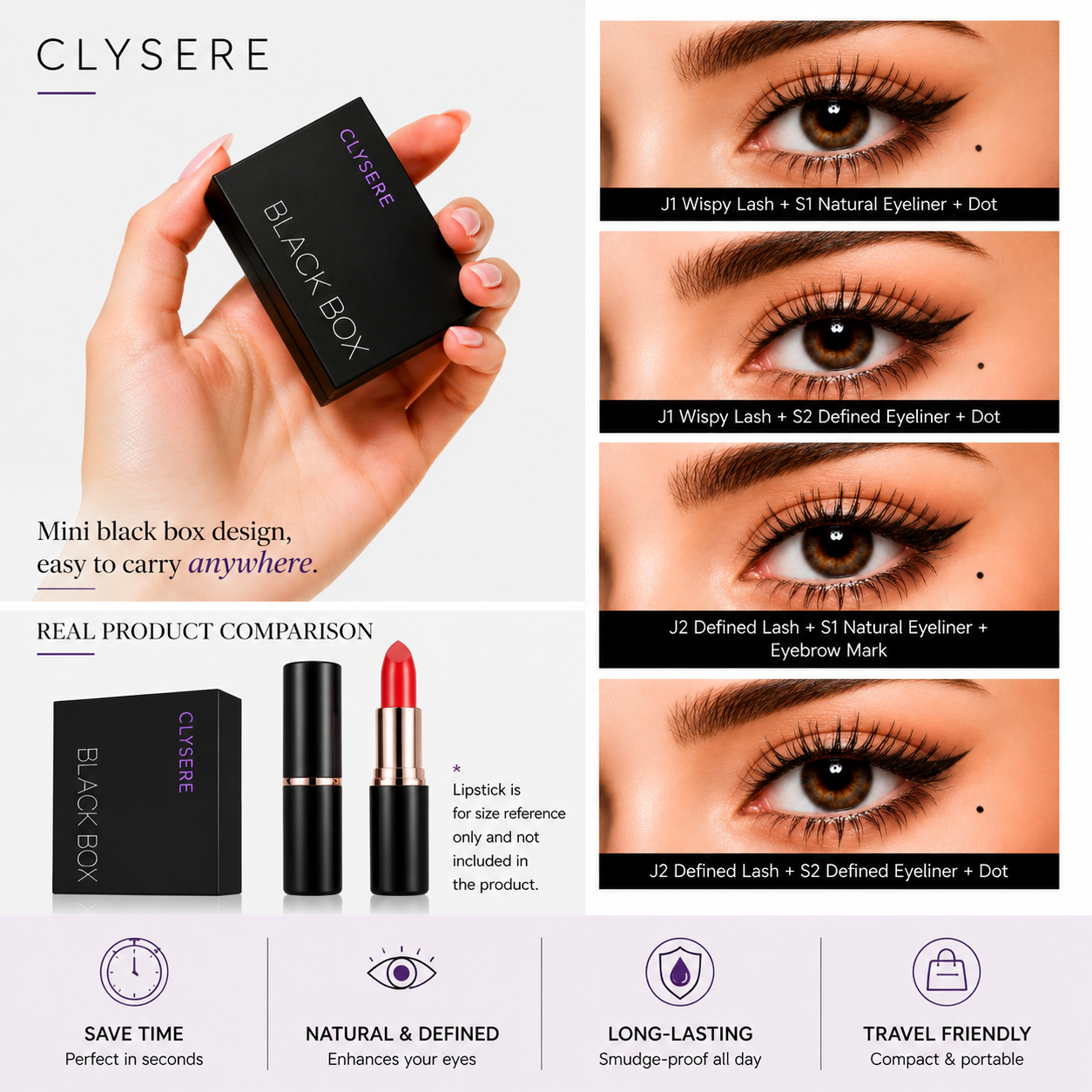 ✨ 3-in-1 Eye Makeup Stamp Kit – Create Perfect Eyeliner, Lash Looks & Beauty Marks in Seconds 💕