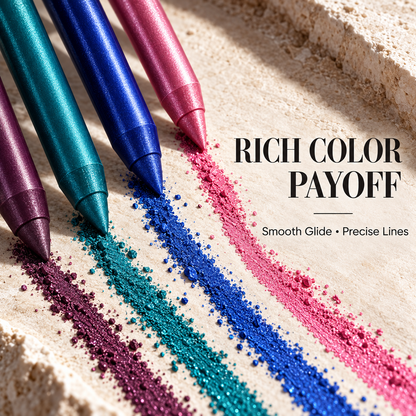 Waterproof Shimmer Eyeliner Pencil – Long-Lasting Color Eye Makeup