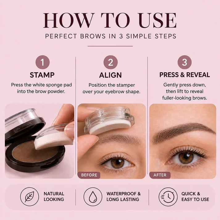 Eyebrow Stamp Kit - Fuller Natural Brows in Seconds