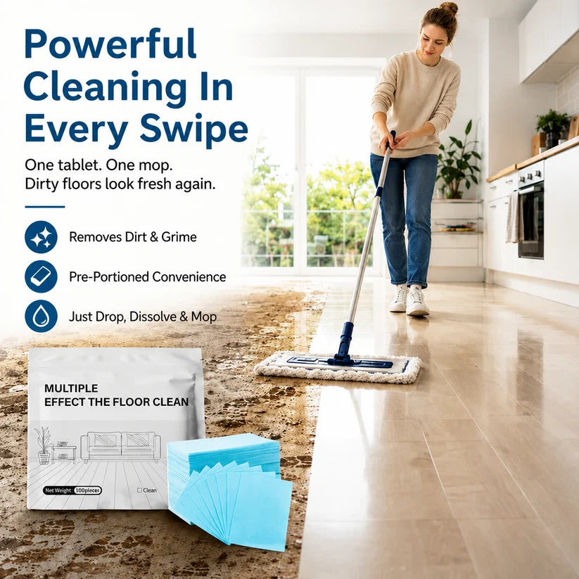 Ultra-Concentrated Floor Cleaning Sheets | Professional-Grade Multi-Surface Care