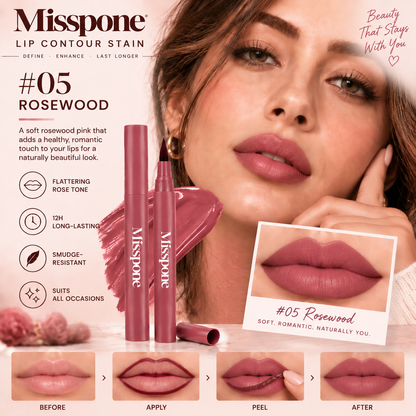 Peel & Stay Lip Stain Liner – 12H Smudge-Resistant Lip Definition