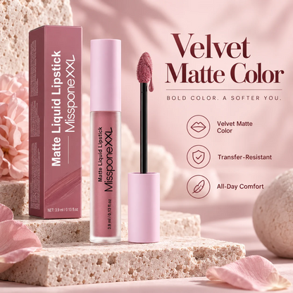 All-Day Velvet Matte Lip Color – Smooth, Bold & Transfer-Resistant
