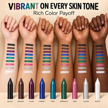 Waterproof Shimmer Eyeliner Pencil – Long-Lasting Color Eye Makeup