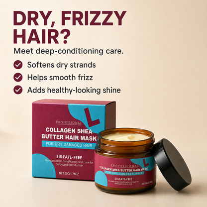 Collagen & Shea Butter Hair Mask – Deep Conditioning for Softer, Smoother Hair