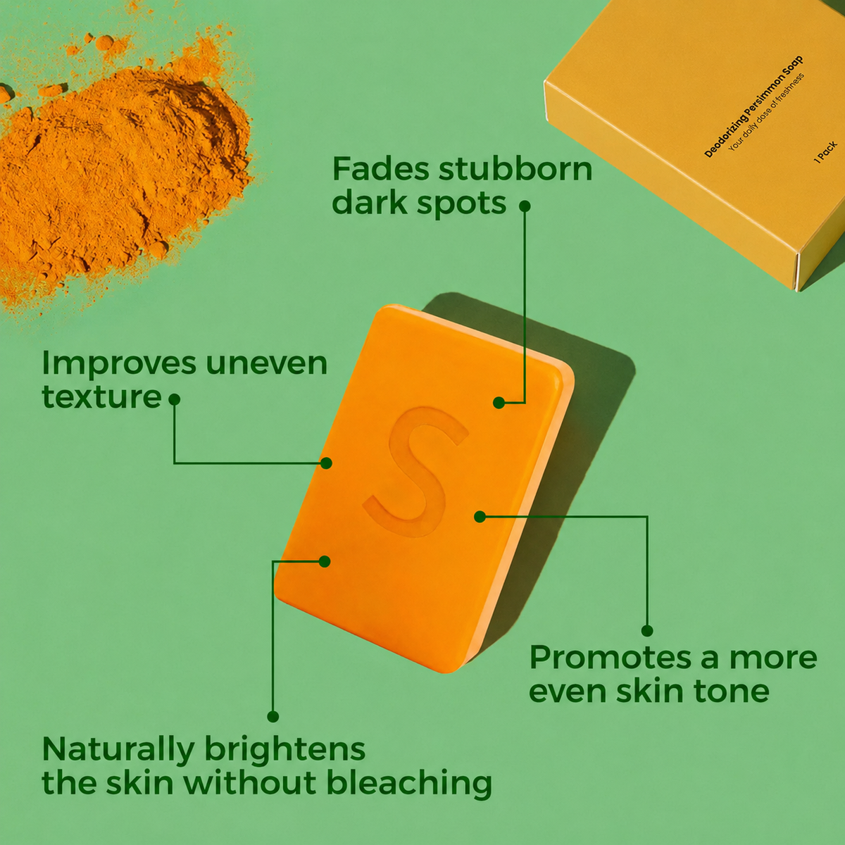 Persimmon Deodorizing Body Soap – Deep Cleansing & Fresh Odor Care