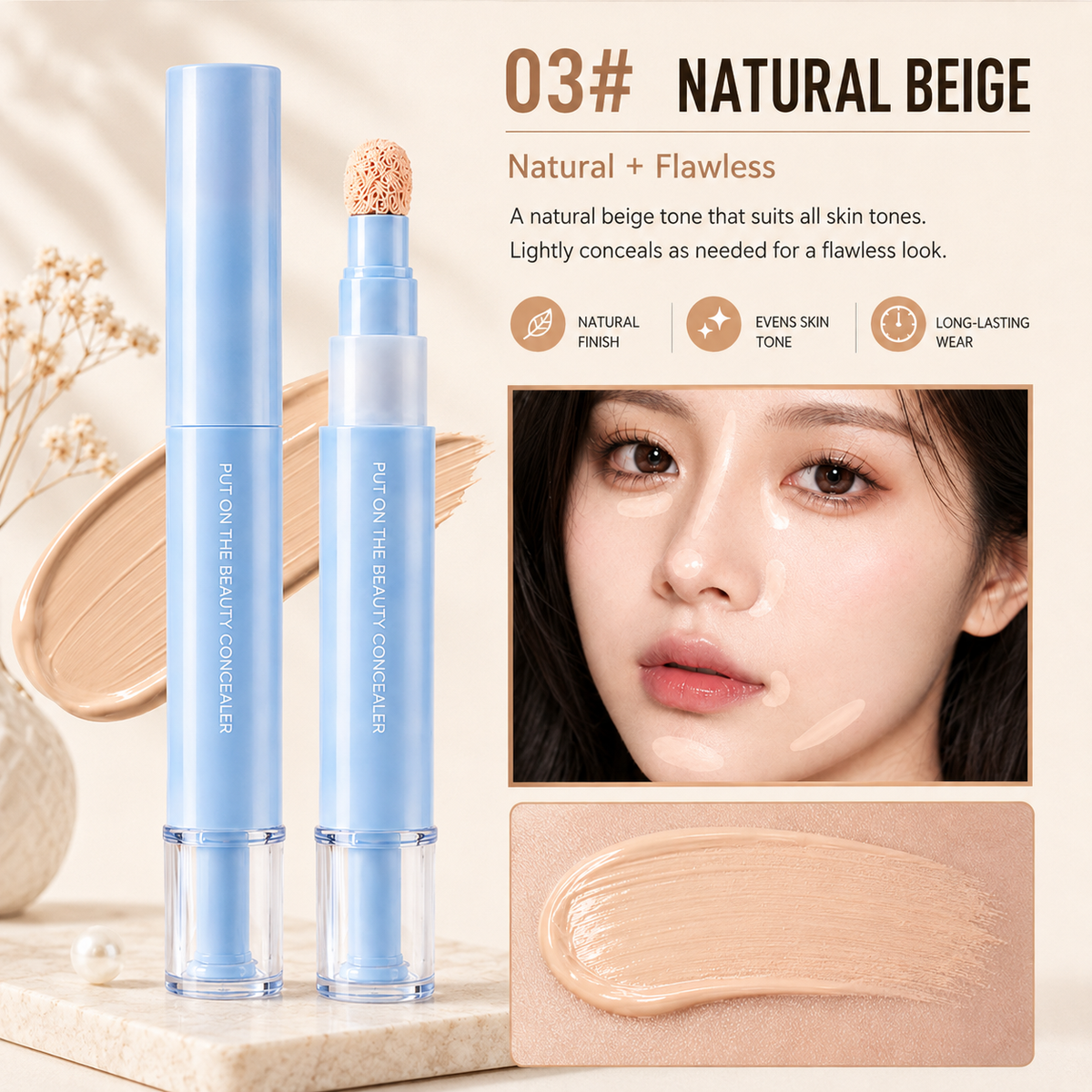 Magic Match Color-Adjusting Foundation Stick – Smooth, Lightweight Coverage with Built-In Concealer