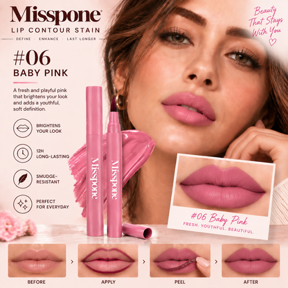 Peel & Stay Lip Stain Liner – 12H Smudge-Resistant Lip Definition