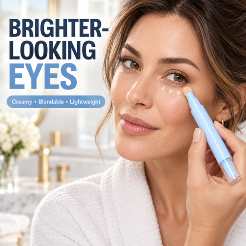 ✨ Flawless-in-Seconds 3-in-1 Concealer Pen – Brighten, Correct & Blur for Fresh, Awake-Looking Eyes