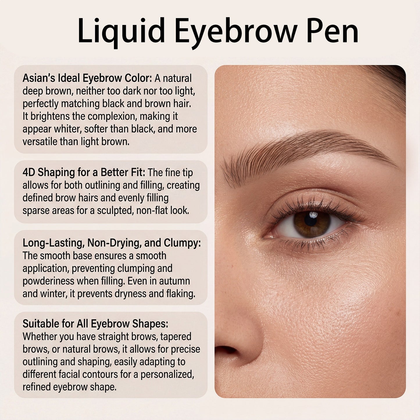 One Pen, Two Brow Looks – Precise Shaping & Natural Hair-Like Strokes
