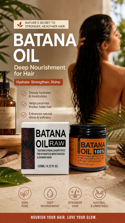 Batana Oil for Hair Growth,RawOrganic Batana Mask from Honduras