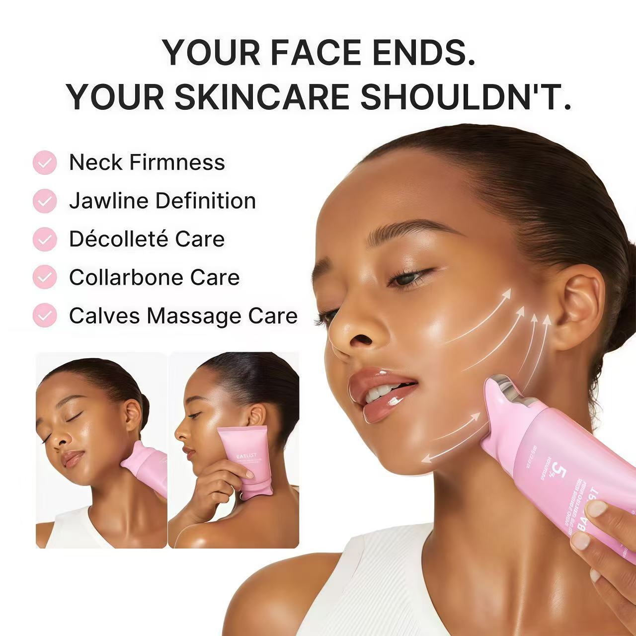 🔥PDRN Collagen Neck Firming Cream with Built-In Gua Sha Applicator🔥