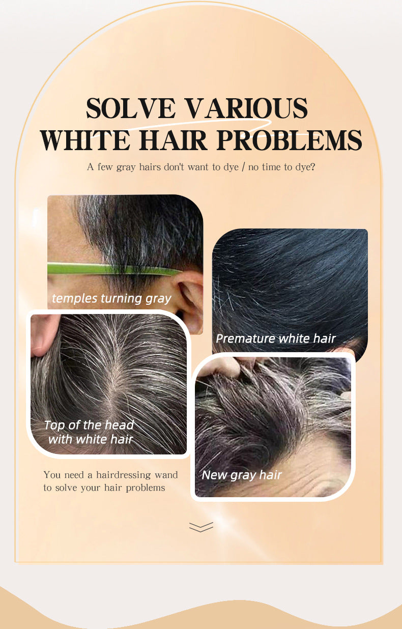 Instant Gray Hair Cover-Up Stick – Waterproof Root Touch-Up Wand