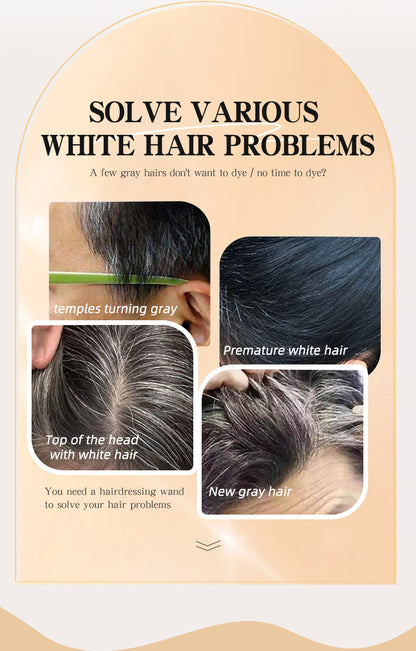 Instant Gray Hair Cover-Up Stick – Waterproof Root Touch-Up Wand