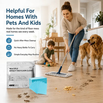 Ultra-Concentrated Floor Cleaning Sheets | Professional-Grade Multi-Surface Care