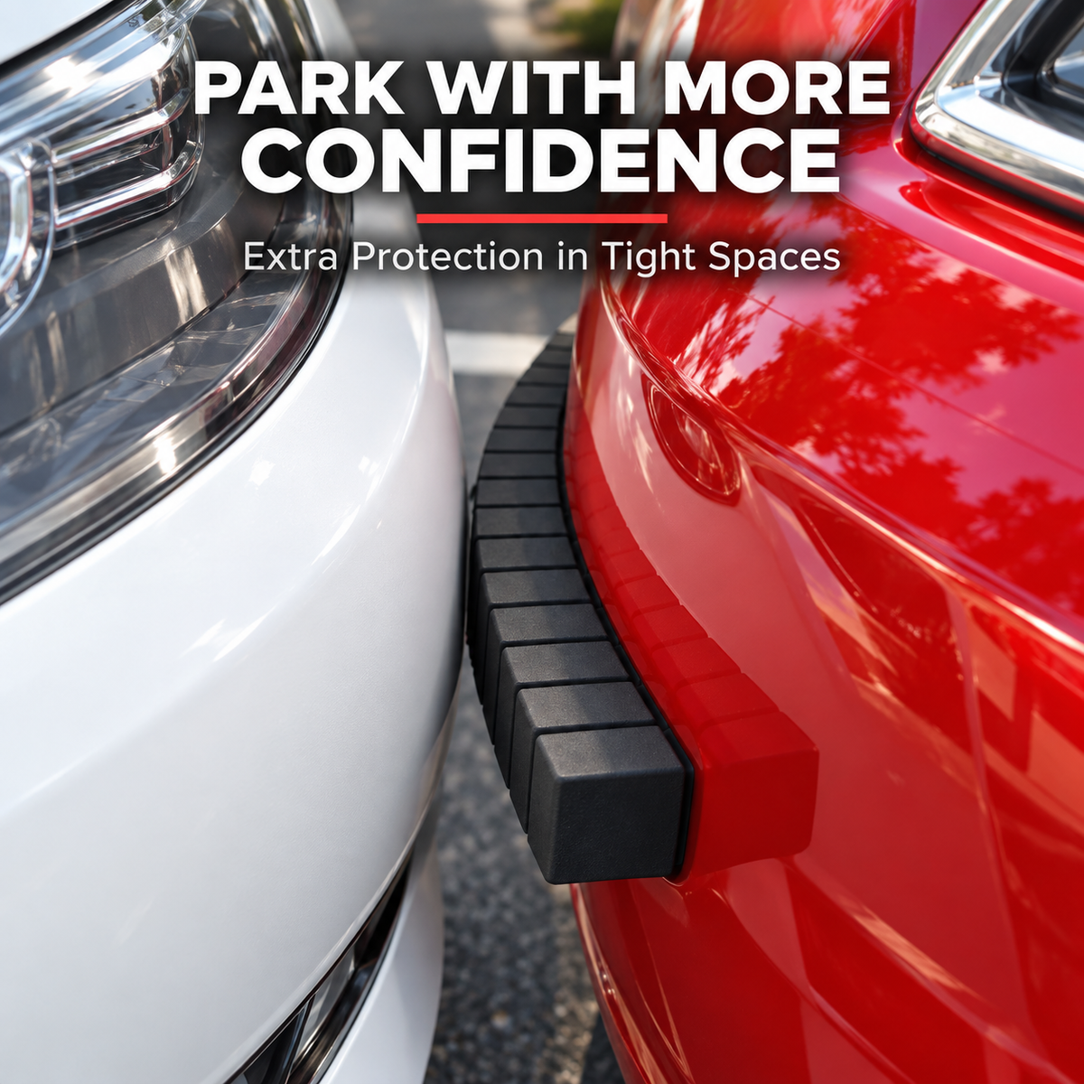 Magnetic Car Bumper Protector – Flexible Segmented Parking Guard for Scratch & Scuff Prevention