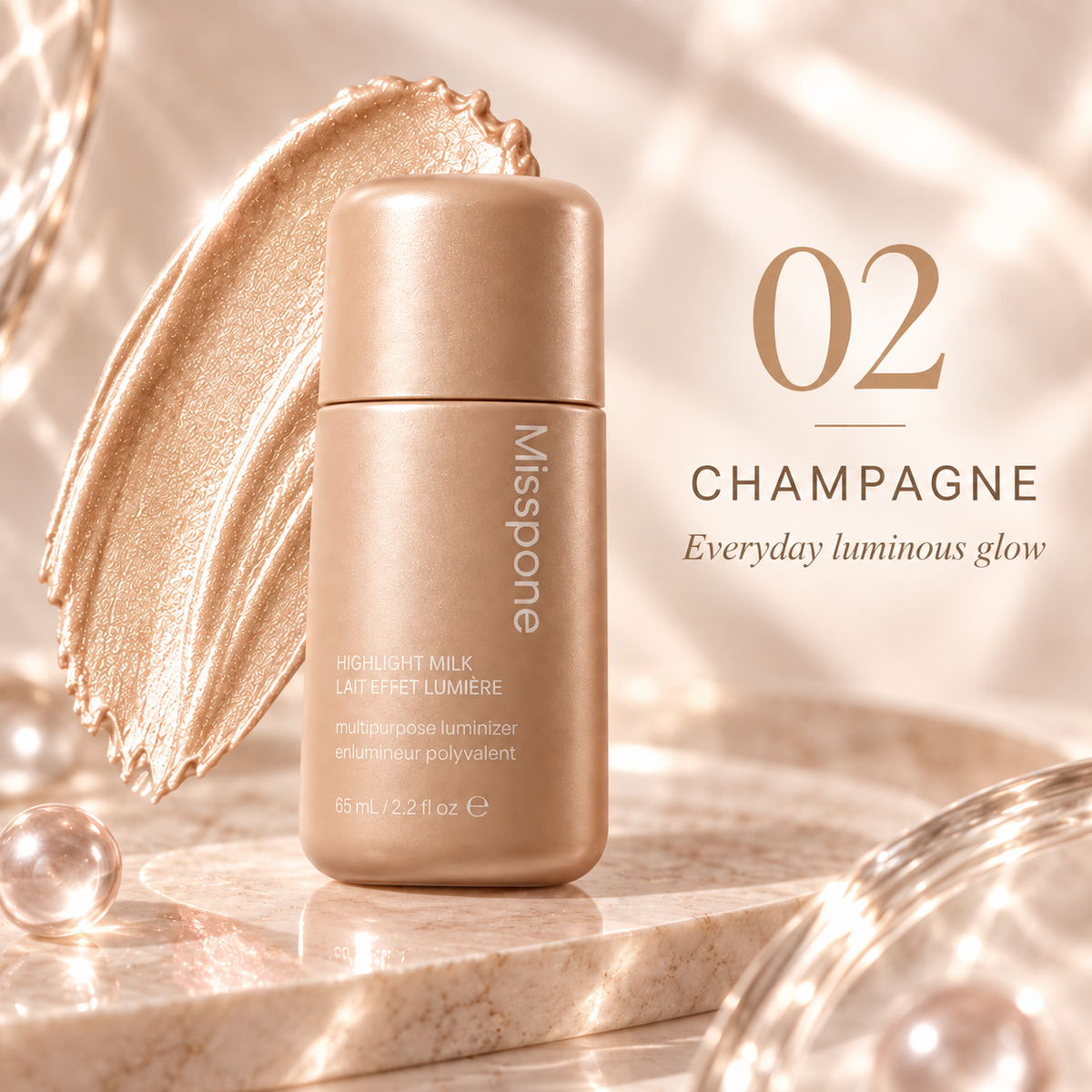 Luminous Face & Body Highlighter Milk – Radiant Glow Illuminator