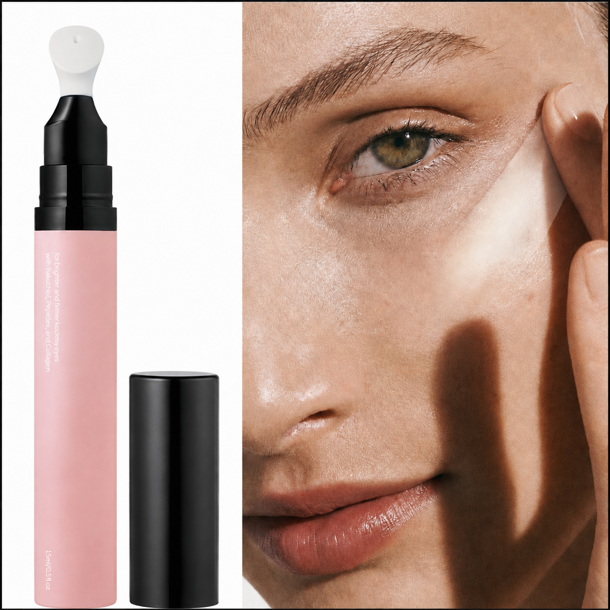 Firm & Lift Under Eye Roller Gel | Reduce Dark Circles, Puffiness & Fine Lines, Cooling Eye Serum Stick