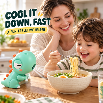 Cute Animal Clip-On Food Cooling Fan – 3-Speed Bowl & Cup Cooler