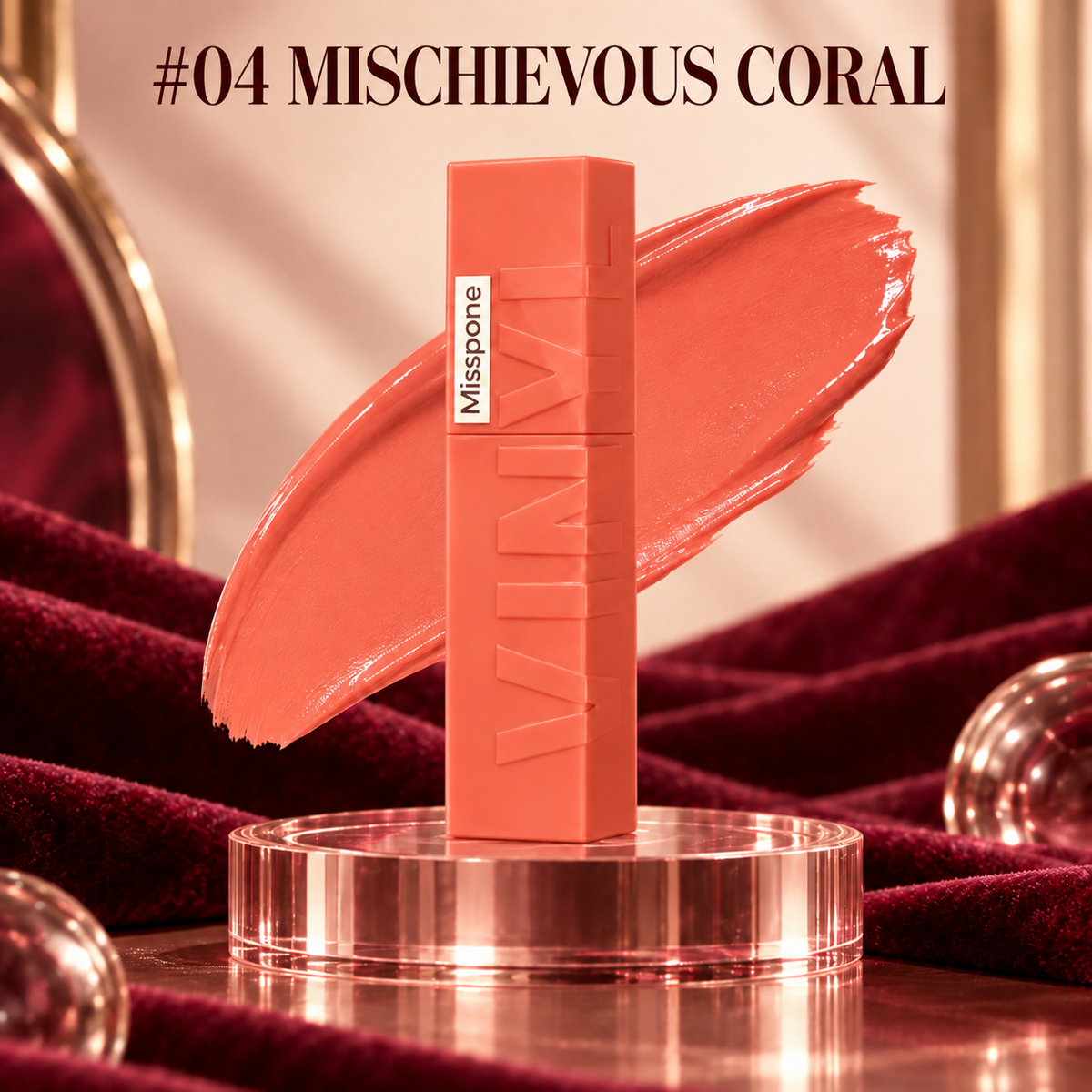 24H Velvet Matte Lip Tint – Waterproof, Transfer-Resistant & Long-Lasting