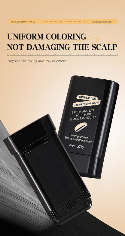 Instant Gray Hair Cover-Up Stick – Waterproof Root Touch-Up Wand